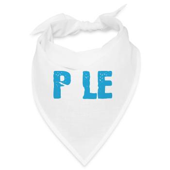 Süchtiger Pole -Tanz Talentierte Person Geschenk - Bandana - Weiß - Vorne