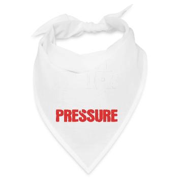 Unter Druck arbeiten Schwimmtrainer Geschenk - Bandana - Weiß - Vorne