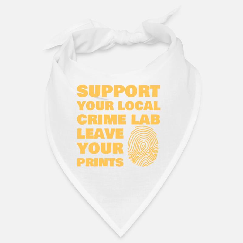 Forensic Scientist Leave Your Fingerprints Bandana