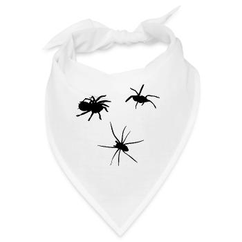 Spinnen Insekt Ekelig Giftig Geschenkidee - Bandana - Weiß - Vorne