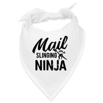Briefträger Und Paket-Zusteller Für Postboten - Bandana - Weiß - Vorne