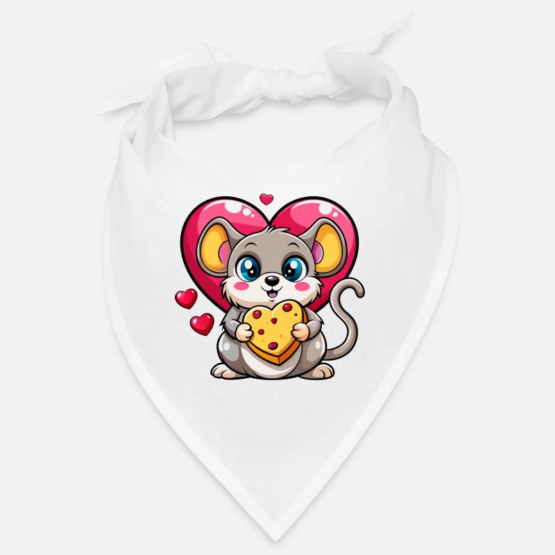 Souris amoureuse du fromage Bandana