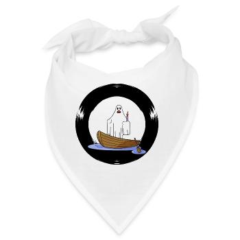 Geister Schiff Seefahrt Spuk Gespenst Halloween - Bandana - Weiß - Vorne