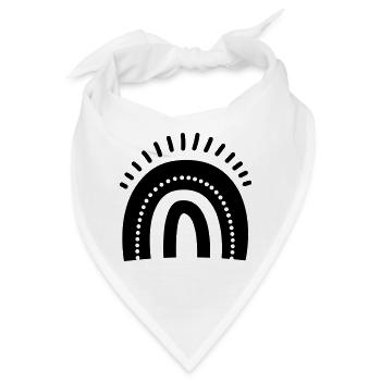 Regenbogen - Bandana - Weiß - Vorne