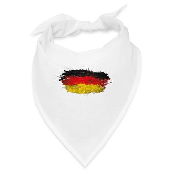 Deutschland Splatter - Bandana - Weiß - Vorne