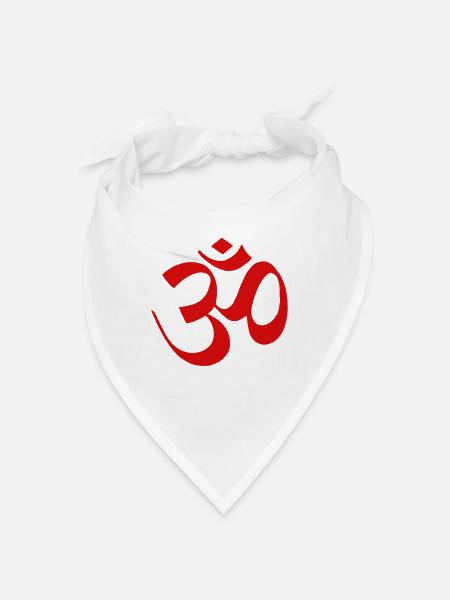 ohmm om yoga - Bandana - white - Front