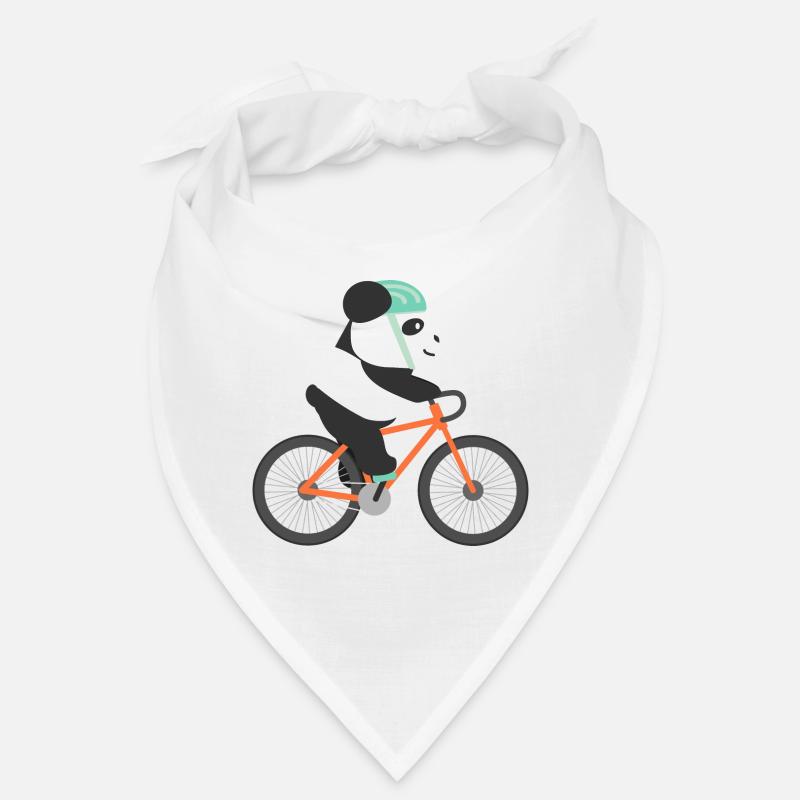 Panda Rides Bicycle Cyclist Gift Idea Bandana