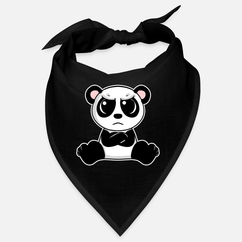 Le panda mignon est agacé Bandana