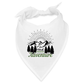 Outdoor Adventure - Wanderung - Bandana - Weiß - Vorne