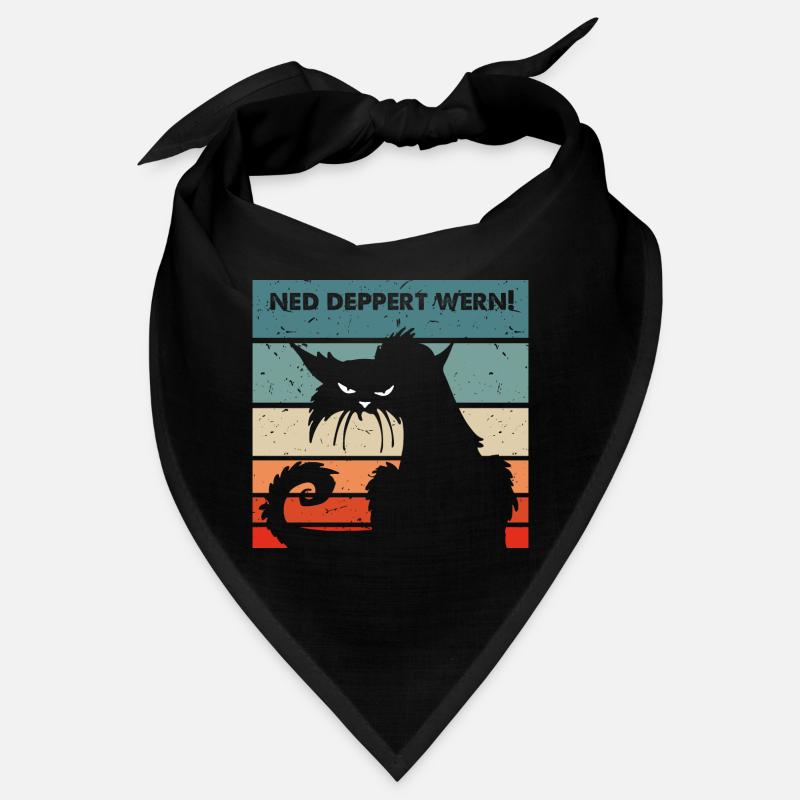 Ned deppert werden lustiger Spruch Katze Bandana