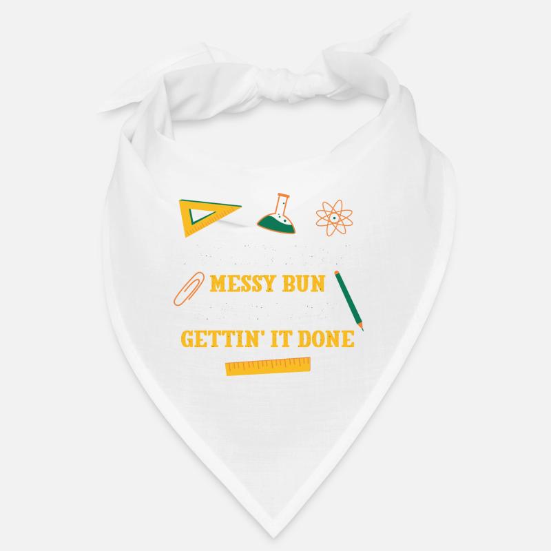 Pulled Pork Messy Bun Lesson Plans Funny Teacher Bandana