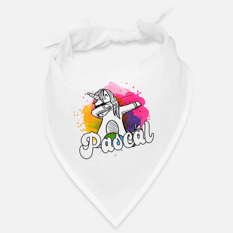 PASCAL - Beautiful Boy Name with Cool Unicorn Bandana