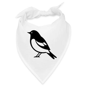 Vögelchen - Bandana - Weiß - Vorne