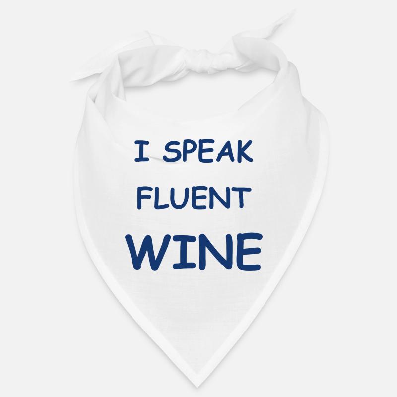 Ich spreche fließend Wein Bandana