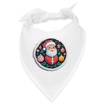 Weihnachtsmann - Bandana - Weiß - Vorne
