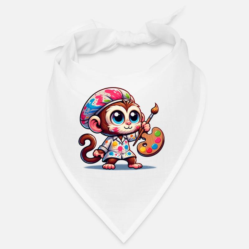 Artiste de singe mignon Bandana