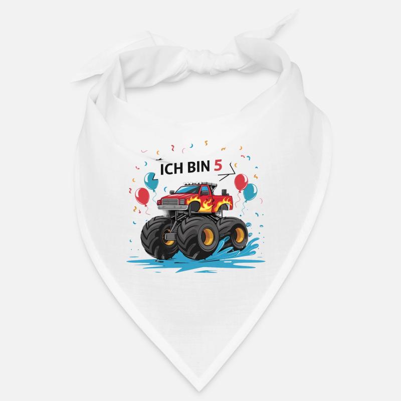 Monster Truck - Ich bin 5 - Einzigartiges Geschenk Bandana
