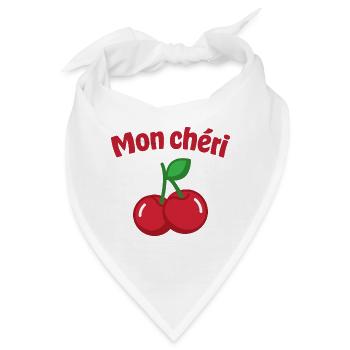 Mon chéri - Bandana - Weiß - Vorne