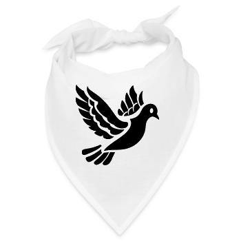 Taube - Bandana - Weiß - Vorne