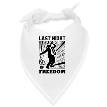 JGA - Letzte Nacht in Freiheit - Bandana - Weiß - Vorne