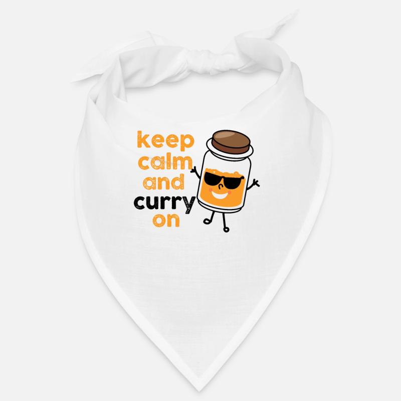 Keep Calm And Curry On Herb Pun Bandana