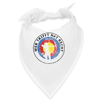 Bogenschießen Bogenschießen Design Für Bogenschütz - Bandana - Weiß - Vorne