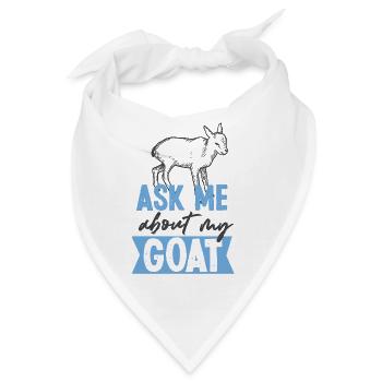 Ask Me About My Goat Baby Goat - Bandana - Weiß - Vorne