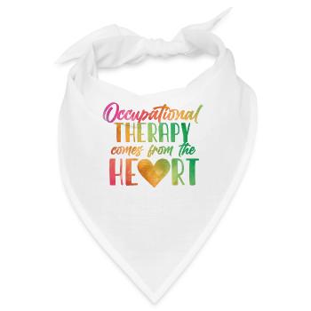 Ergotherapeut Occupational Therapy Come From Heart - Bandana - Weiß - Vorne