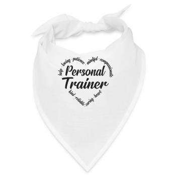 Personal Trainer - Bandana - Weiß - Vorne