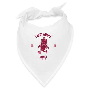 Ich bin Dynamit Gefahren Zone BOOM BOOM - Bandana - Weiß - Vorne