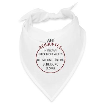 Scheidung Witziger Trennung Spruch Für Scheidung - Bandana - Weiß - Vorne