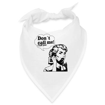 dont call me black - Bandana - Weiß - Vorne