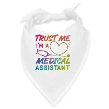 Certified Medical Assistant - Bandana - Weiß - Vorne