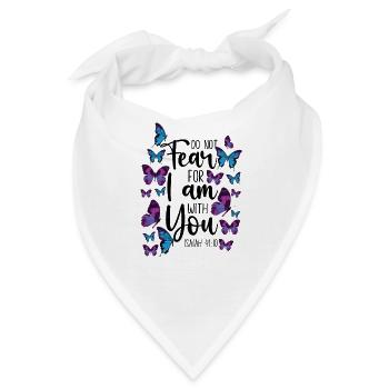 Christian Bible Verse Quote - Bandana - Weiß - Vorne
