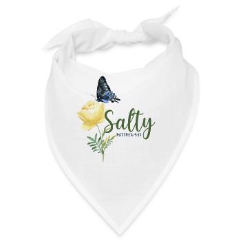 Christian Bible Verse Butterfly - Bandana - Weiß - Vorne