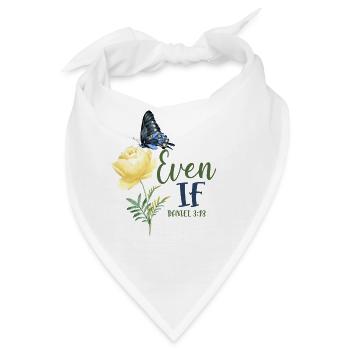 Christian Bible Verse Butterfly - Bandana - Weiß - Vorne