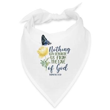 Christian Bible Verse Butterfly - Bandana - Weiß - Vorne