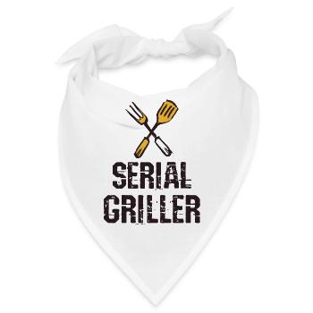 Seriengriller BBQ Grillprofi Grillbesteck - Bandana - Weiß - Vorne