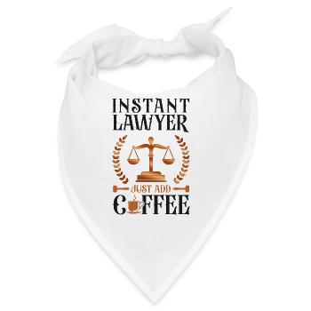 Young Lawyer Attorney Law Coffee - Bandana - Weiß - Vorne