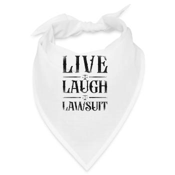 Young Lawyer Attorney Law Live - Bandana - Weiß - Vorne