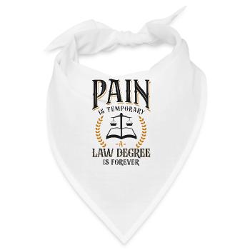 Young Lawyer Attorney Law Pain Is - Bandana - Weiß - Vorne