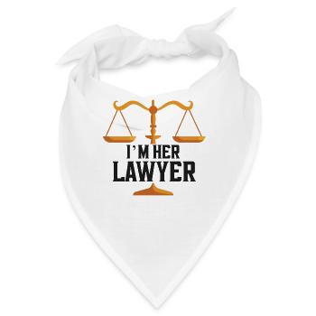 Young Lawyer Attorney Law Client - Bandana - Weiß - Vorne