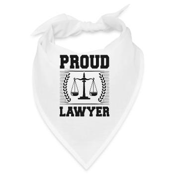 Young Lawyer Attorney Law Proud - Bandana - Weiß - Vorne