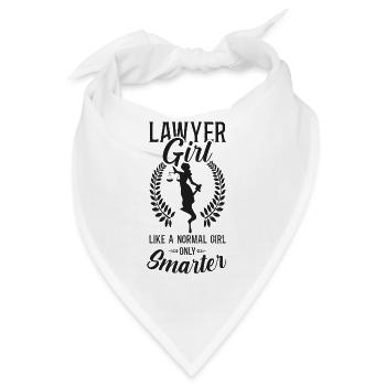 Young Lawyer Attorney Law Girl - Bandana - Weiß - Vorne