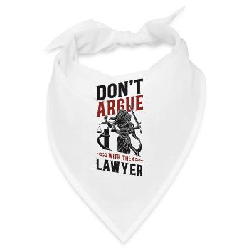 Young Lawyer Attorney Law Don'T - Bandana - Weiß - Vorne