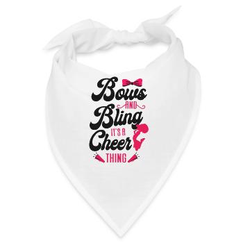 Cheer Cheerleading Bows And Bling - Bandana - Weiß - Vorne
