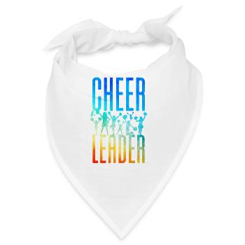 Cheer Cheerleading Watercolor - Bandana - Weiß - Vorne