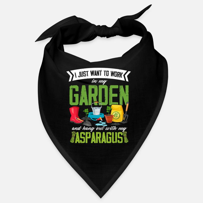 Garten Gartenarbeit Gemüse Veganer Spargel Bandana