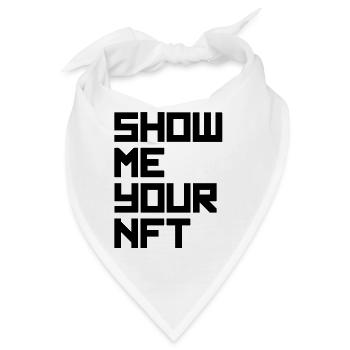 show me your nft black - Bandana - Weiß - Vorne