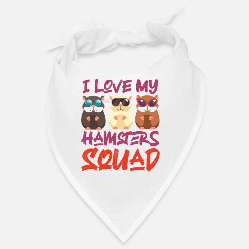 Hamster mignon J’aime mes hamsters Bandana